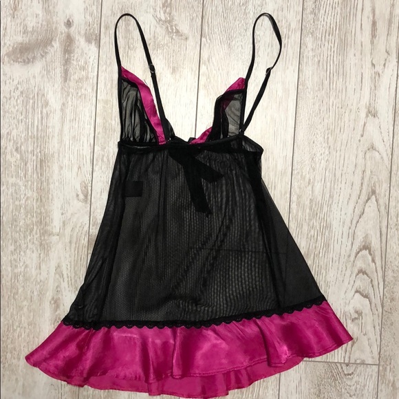 Fantasy Lingerie slip dress lace transparent sheer - Picture 3 of 4